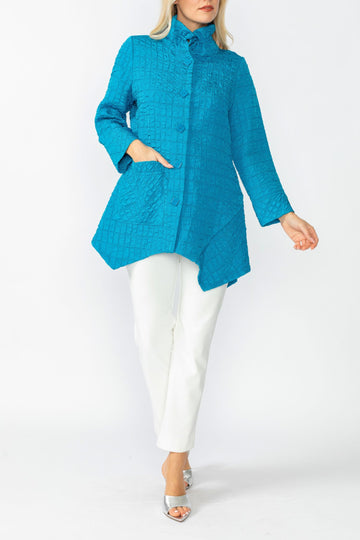 Turquoise Wire Collar One Side Pocket